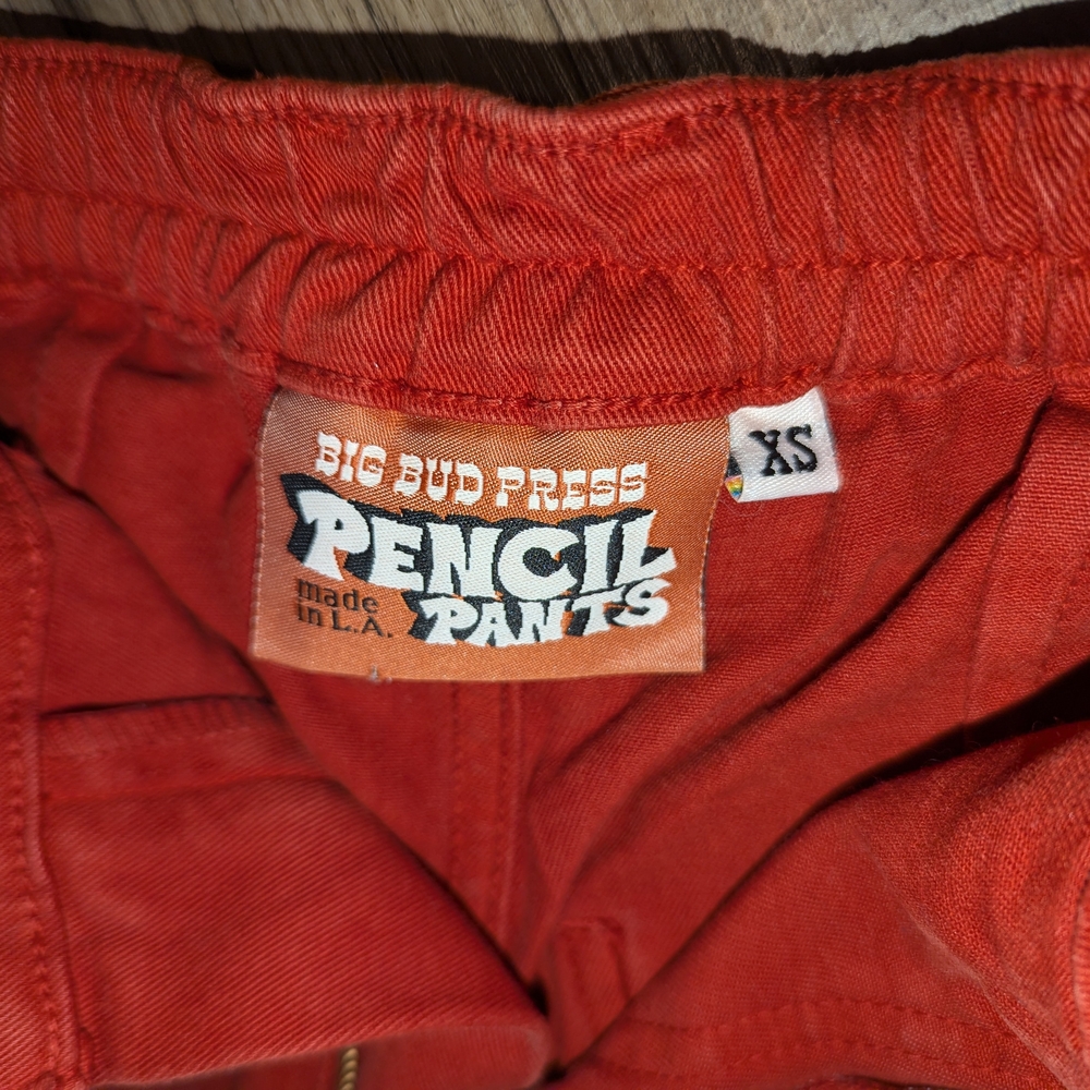 Big Bud Press Pencil Pants Red - Picture 6 of 9